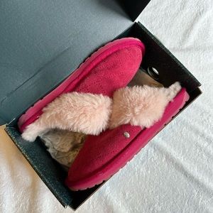 Emu Australia kids size 3 berry Jolie quilt slippers